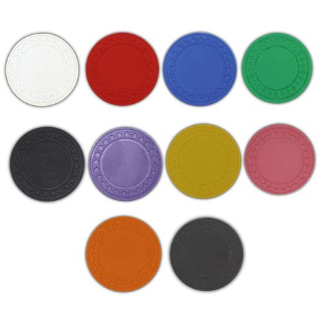 solid poker chips.